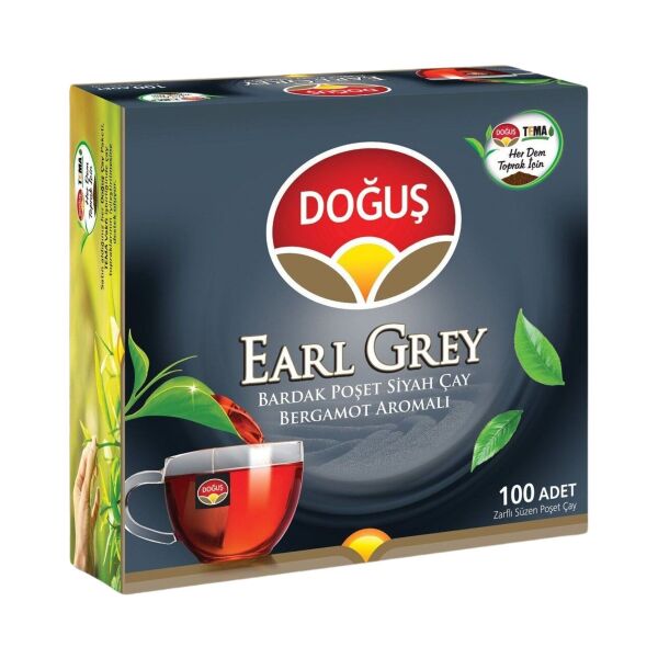 Doğuş Earl Grey 2 gr 100’lü Bardak Poşet Çay