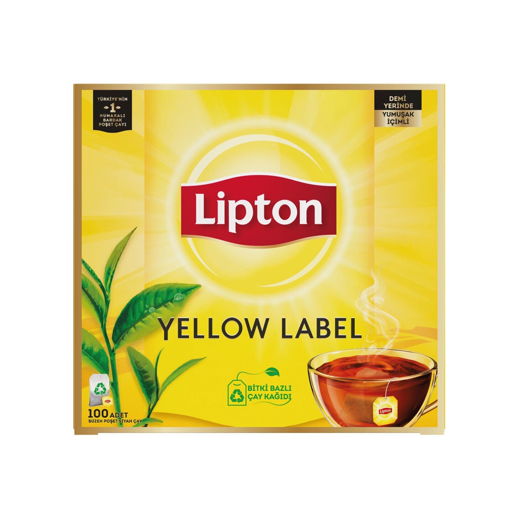 Lipton Yellow Label Bardak Poşet Çay 100'lü 200 G