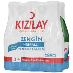 Kızılay Sade Afyonkarahisar Maden Suyu 6 x 200 ml