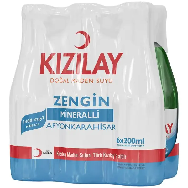 Kızılay Sade Afyonkarahisar Maden Suyu 6 x 200 ml