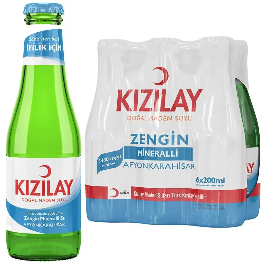 Kızılay Sade Afyonkarahisar Maden Suyu 6 x 200 ml