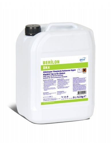 BERİLON DK4 - Alüminyum Yüzeylerde Kullanıma Uygun Köpüklü Yağ ve Kir Çözücü