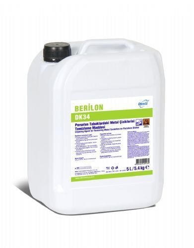 BERİLON DK34 - Porselen Tabaklardaki Metal Çizikleri Temizleme Maddesi