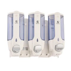 ZYQ138T Xinda Beyaz Manuel Üçlü Sıvı Sabun Verici