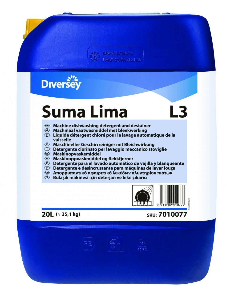 Diversey Suma Lima L3 Sıvı Bulaşık Deterjanı 25 Lt