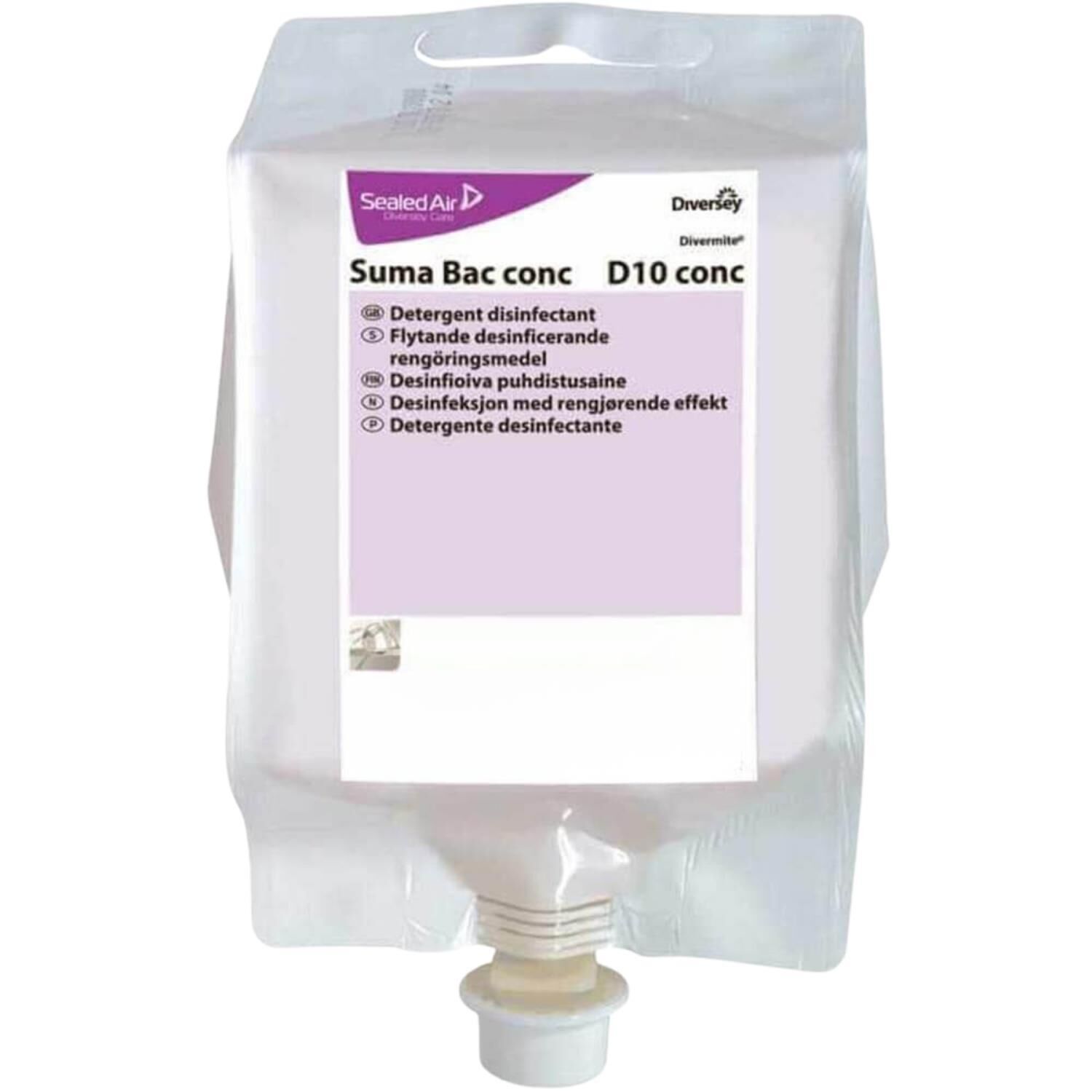 Diversey Suma Bac Conc D10 Konsantre Dezenfektanlı Bulaşık Deterjanı QAC 5 Lt