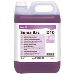 Diversey Suma Bac D10 Dezenfektanlı Deterjan QAC 5 Lt