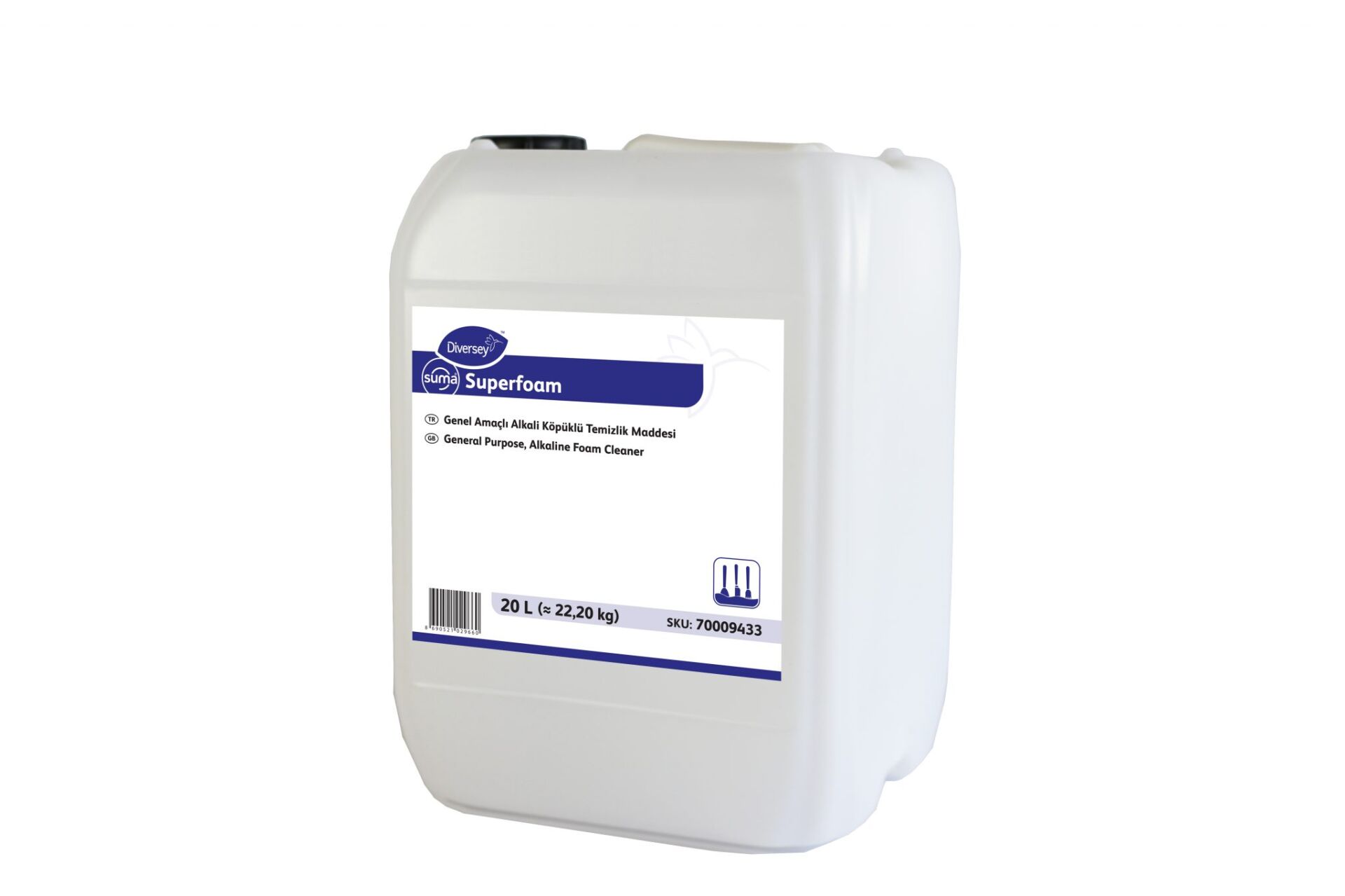 Diversey Suma Superfoam Köpüklü Ağır Yağ Kir Çözücü Deterjan 20 Lt