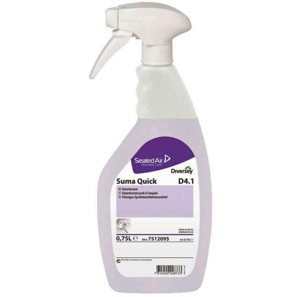 Diversey Suma Quick D4.1 Alkol Bazlı Yüzey Dezenfektanı 750 Ml
