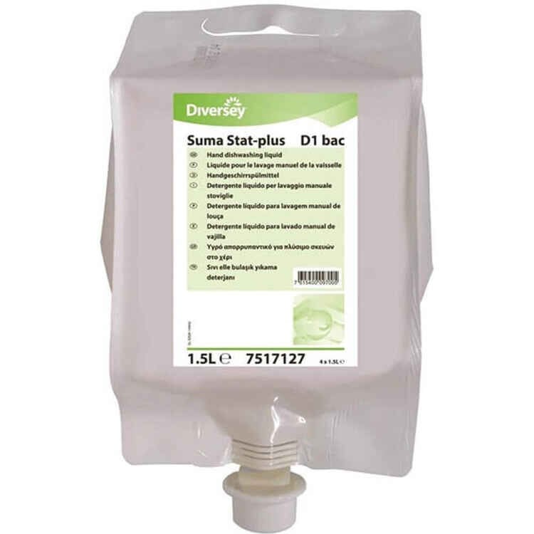 Diversey Suma Stat Plus D1 Bac Elde Bulaşık Yıkama Deterjanı Konsantre 1,5 Lt