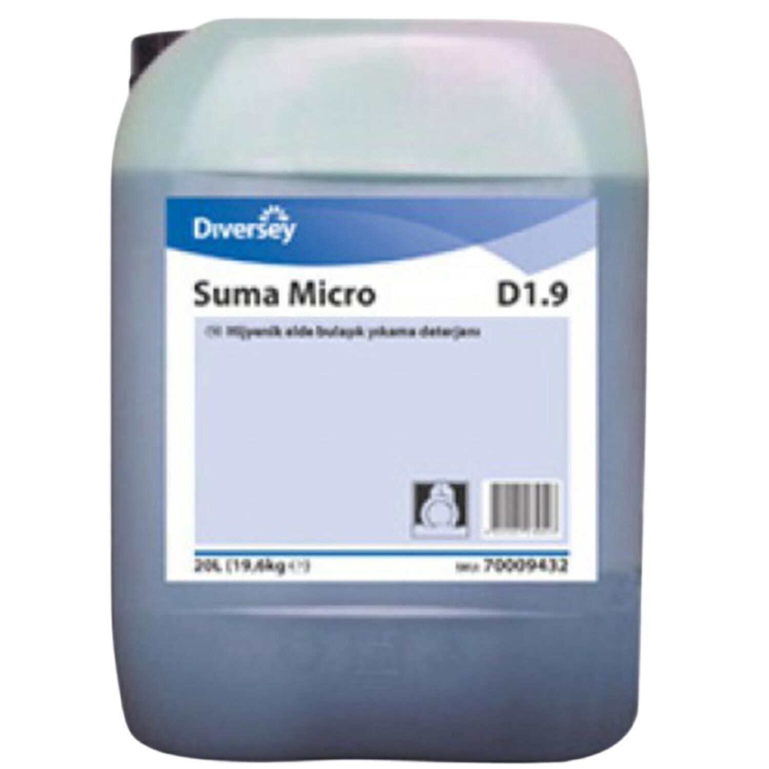 Diversey Suma Micro D1.91 Dezenfektanlı Elde Bulaşık Deterjanı 20 Lt