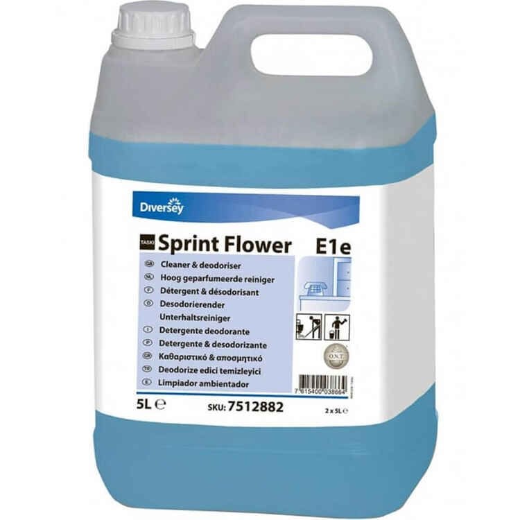 Diversey Taski Sprint Flower Kalıcı Parfümlü Yüzey Temizleyici E1e 5 Lt