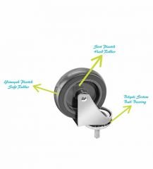Çift Kovalı Plastik Presli Krom Temizlik Arabası - CK757
