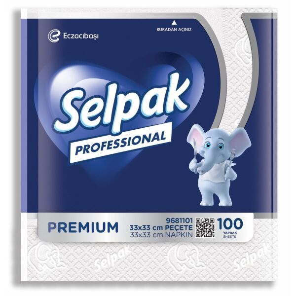 Selpak Professional Premium Peçete 33x33 cm 100'lü 9681101