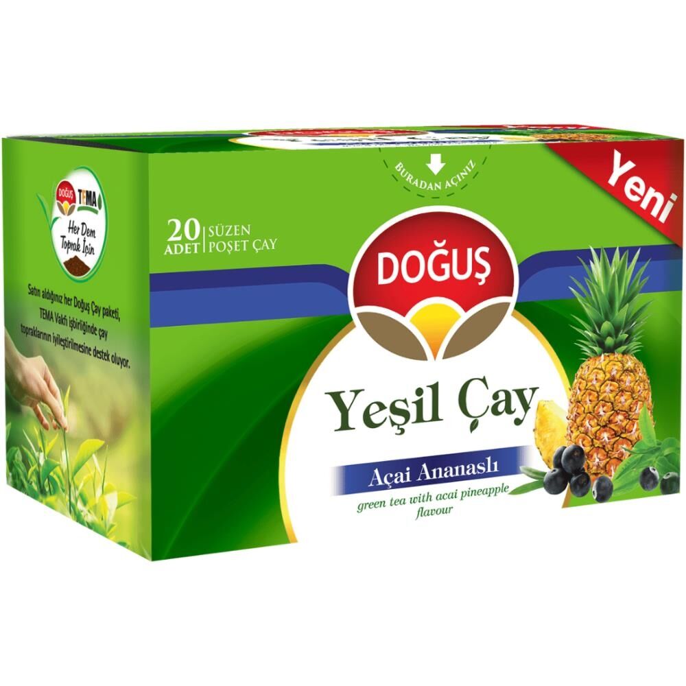 Doğuş Yeşil Çay Açai Ananaslı 20'li