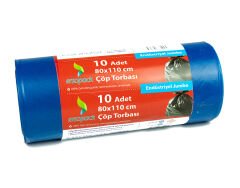 Ersopack Jumbo Boy Endüstriyel Çöp Poşeti 80x110 400 Gr.