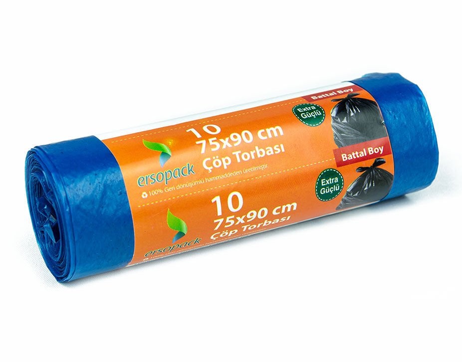 Ersopack Battal Boy Endüstriyel Çöp Poşeti 75x90 300 Gr.
