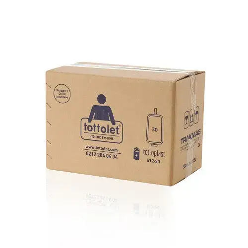 Tottoplast® - Tottolet Hijyenik Klozet Kapak Rulosu 30’lu -- 1 Koli 30 Rulo (AKÜLÜ Tottolet uyumlu)