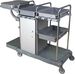 Dinamik Dolaplı Kat Arabası Krom - KA868DK