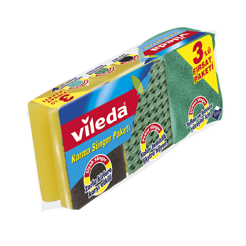 Sünger 3'lü Karma Paket