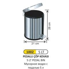 ArıMetal 1002 5 LT Pedallı Çöp Kovası